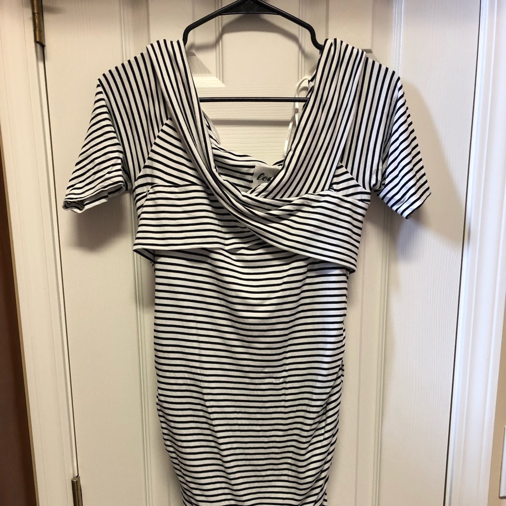 Luxe essentials denim maternity dress